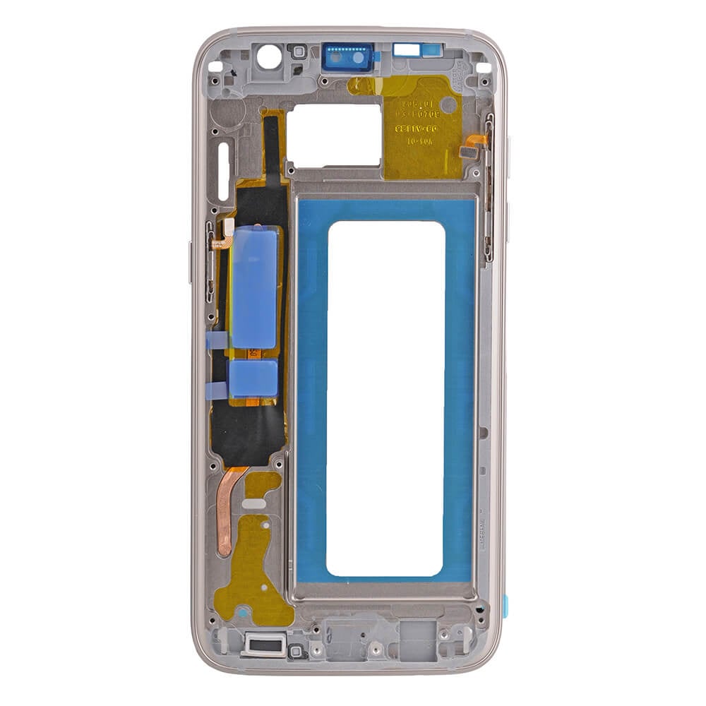 Bezel Frame with Power and Volume Flex For Samsung G935F S7 Edge Gold